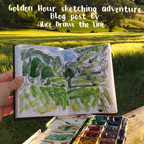 A golden hour sketching… and jogging adventure!