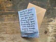 Load image into Gallery viewer, The Shipping Forecast, brush lettering wording by Alice Draws the Line, Alice Savery artist