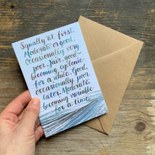 Load image into Gallery viewer, The Shipping Forecast, brush lettering wording by Alice Draws the Line, Alice Savery artist