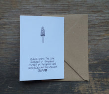Load image into Gallery viewer, Fungi and mushrooms greeting card by Alice Draws the Line, recycled card