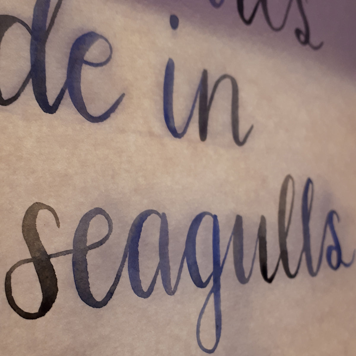 Brush lettering commission – Alice Draws The Line