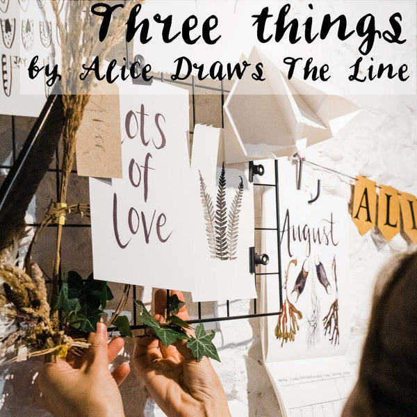 Three things...
