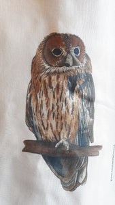 Tawny Owl Tote bag by Alice Draws the Line detail