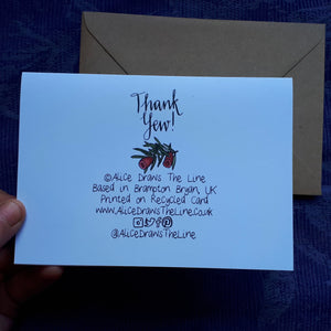 Thank Yew! A Thank You card