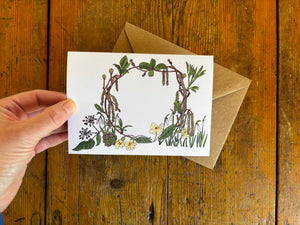 Set of 12 Cards, Botanical cards for each month of the year