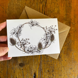Set of 12 Cards, Botanical cards for each month of the year