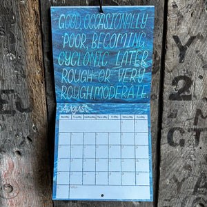 2026 Moderate or Good Shipping Forecast Wall Calendar