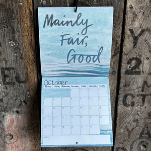 2026 Moderate or Good Shipping Forecast Wall Calendar