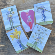 Load image into Gallery viewer, A collection of spring cards, blank inside by Alice Savery of Alice Draws the Line free uk postage