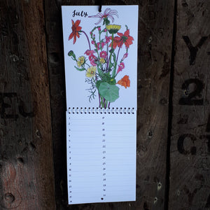 Illustrated Bouquets Birthday / Perpetual Calendar