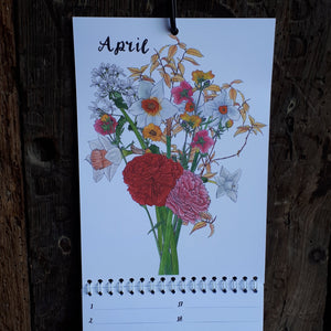 Illustrated Bouquets Birthday / Perpetual Calendar