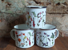 Load image into Gallery viewer, Rainbow Flowers Enamel Mug