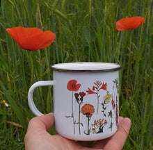 Load image into Gallery viewer, Rainbow Flowers Enamel Mug
