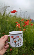 Load image into Gallery viewer, Rainbow Flowers Enamel Mug