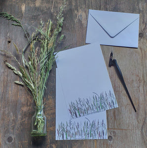 Alice Draws The Line summer grasses letter paper