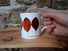 Load image into Gallery viewer, Beech Leaves / Fall Leaves China Mug by Alice Draws The Line