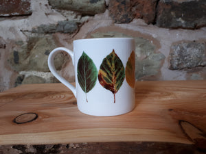 Beech Leaves / Fall Leaves China Mug by Alice Draws The Line