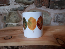Load image into Gallery viewer, Beech Leaves / Fall Leaves China Mug by Alice Draws The Line