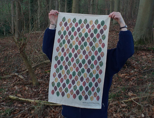 Beech Leaf Tea Towel