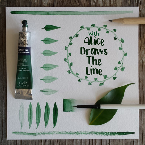 Beginner's Botanical Watercolour Workshop with Alice Draws the Line