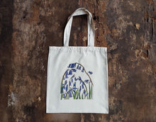 Load image into Gallery viewer, Bluebells tote bag by Alice Draws the Line, bluebell illustration, reusable shopping bag