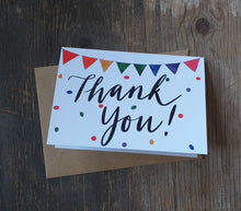 Load image into Gallery viewer, Bunting celebrations cards - individual cards