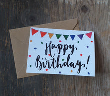 Load image into Gallery viewer, Bunting celebrations cards - individual cards