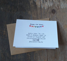 Load image into Gallery viewer, Bunting celebrations cards - individual cards