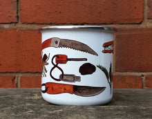 Load image into Gallery viewer, Bushcraft Enamel Mug Design
