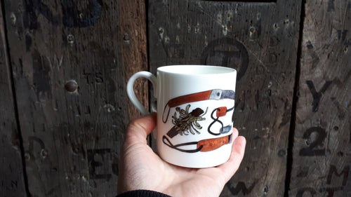 Bushcraft china mug by Alice Draws the Line