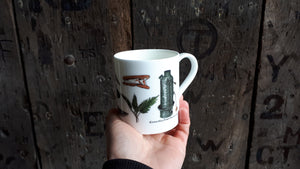 Bushcraft china mug by Alice Draws the Line