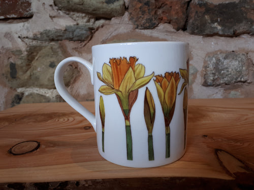 Daffodils China Mug by Alice Draws the Line