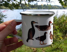 Load image into Gallery viewer, Ducks and Friends Enamel Mug Design