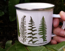 Load image into Gallery viewer, Fern enamel mug by Alice Draws The Line Mother&#39;s day gift, enamel mug