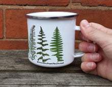 Load image into Gallery viewer, Fern enamel mug by Alice Draws The Line Mother&#39;s day gift, enamel mug