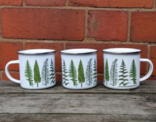 Load image into Gallery viewer, Fern enamel mug by Alice Draws The Line Mother&#39;s day gift, enamel mug