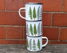 Load image into Gallery viewer, Fern enamel mug by Alice Draws The Line Mother&#39;s day gift, enamel mug