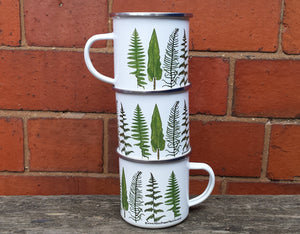 Fern enamel mug by Alice Draws The Line Mother's day gift, enamel mug