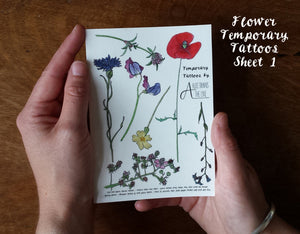 Botanical Flower tattoos by Alice Draws The Line