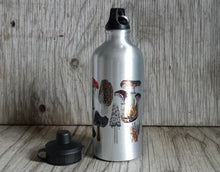 Load image into Gallery viewer, Fungi Water bottle by Alice Draws The Line, illustrated water bottle, mushroom water bottle,