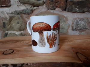 Fungi and Mushroom mug by Alice Draws The Line