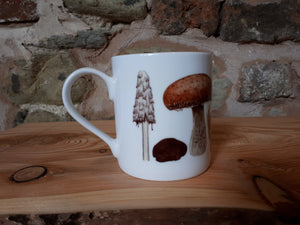 Fungi and Mushroom mug by Alice Draws The Line