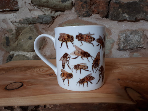 Honey Bee China mug by Alice Draws The Line