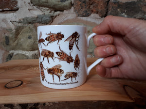 Honey Bee China mug by Alice Draws The Line