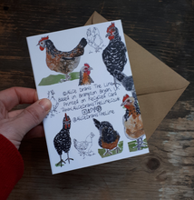 Load image into Gallery viewer, Chickens galore! Greeting Card, Blank inside