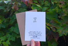 Load image into Gallery viewer, Lots of love blank greeting card by Alice Draws the Line, modern hand lettering card for all occasions