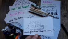 Load image into Gallery viewer, Lovely Lettering workshop by Alice Draws the Line, modern calligraphy, brush lettering, hand lettering, digital workshop