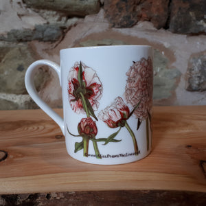 Peony China mug by Alice Draws The Line