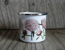 Load image into Gallery viewer, Peony Enamel mug by Alice Draws The Line