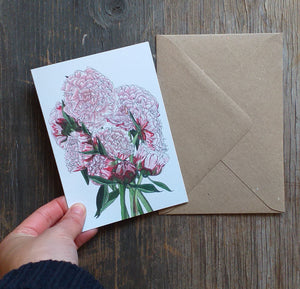 Botanical Bouquet card collection by Alice Draws the Line, set of 3 floral greeting cards, blank inside